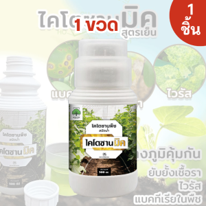 ไคโตซาน ไคโตซานมิค ไคโตซานพืช (1ขวดมี 500 ซีซี) โคนเน่า ใบจุด โรคใบสีส้ม ใบลาย