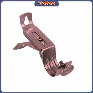 Talao Curtain Rod Brackets Rod Holders for 28mm Rod Silver/Gold Color Premium Iron Drapery Rod Bracket for Walls