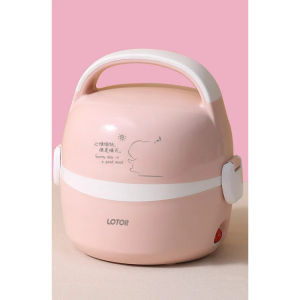 Lotor Portable Electric Lunch 1.45L HM-2013 Water Free Electric Bento Cooking Lunch Electric Heating Lunch  Bento Heat Insulation Pluggable Electric Heat ho