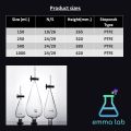 กรวยแยกสาร กรวยแยกสารแก้ว Separatory funnel. 