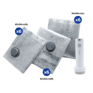 NEST Gemma Travel Vacuum Storage Bags & Electric Pump Set 3 Sizes