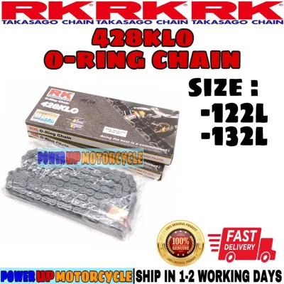 🔥 100%ORIGINAL RK 428 428KLO ORING O-RING O RING OR CHAIN RANTAI 122L132L AJI RKM RK-M