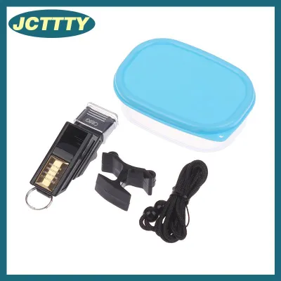 JCTTTY Âm thanh lớn nhựa Còi bóng rổ Còi huấn luyện viên thiết bị trọng tài bóng đá chuyên nghiệp còi với Hộp dây buộc