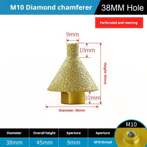 Diamond Drill Bits Grinding Wheels Chamfering M10 Polishing Ceramic Tile 38/50mm Tapered Cutting