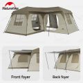 Naturehike VILLAGE Series SUITE Automatic Fast Build 3 Rooms 2 Hall Extra Large Villa Cabin Style Glamping Tent Waterproof 28m² Space for up to 12 Persons Quick Open Outdoor Camping Tent Nature Hike. 