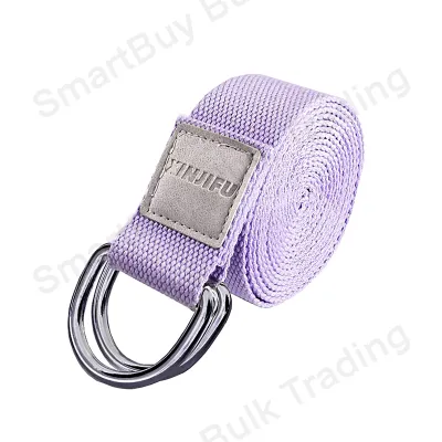 SmartBuy Yoga Strap Belt with Steel D-Ring Auxiliary Training Body Stretching
