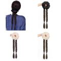 OBDUTE White Lace Hair Bands Ponytail Holders Hair Artifact Korean Style Pony Tail Hairpiece Elegant Synthetic Boxing Braided Wig Women. 