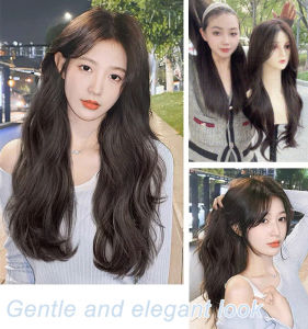 Black Long Curly air Wig for Women 【Ready Stock】