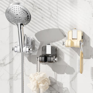 【BHQ FU】ที่ติดฝักบัว ที่แขวนฝักบัว แบบถ้วยดูดติดผนัง ติดง่าย ปรับได้