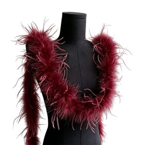 YESMILE Multicolor Imitation Long Hair Strips 8cm Width Fluffy Artificial Fur Ribbon Lady Dress 1m Length Ostrich Feathers Boa DIY Accessories