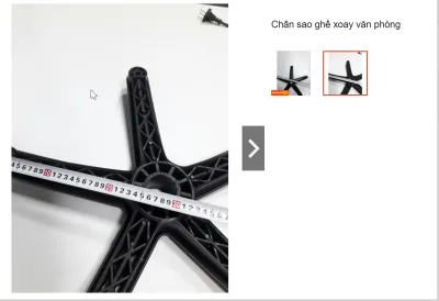 Chân sao ghế xoay 28cm Hòa Phát - The One (phù hợp dòng ghế xoay nhân viên)