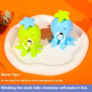 ของเล่นไขลานตัวการ์ตูนปลาหมึกน่ารักสำหรับเด็กโต้ตอบและของเล่นเสริมพัฒนาการ