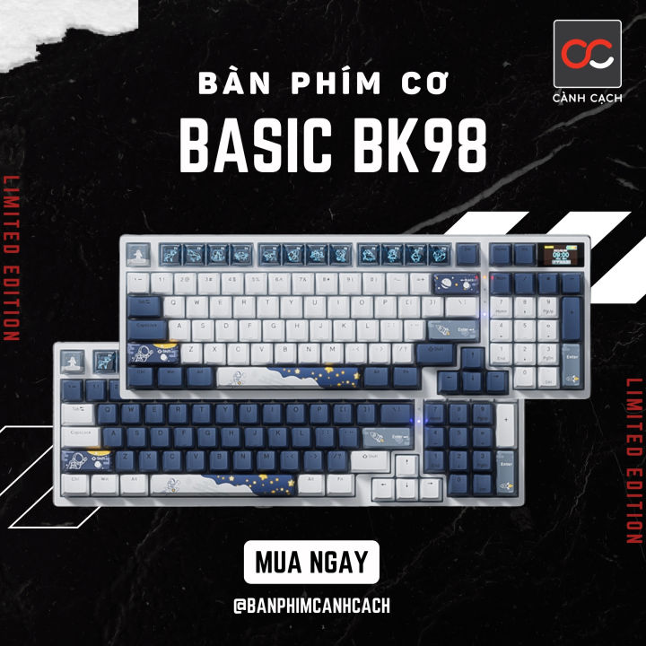 BÀN PHÍM CƠ KHÔNG DÂY (HOTSWAP) BK98 RGB CÓ MÀN HÌNH LCD | Lazada Việt Nam