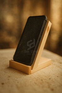 SidsWood [HHP] Stand Holder HP Dudukan Handphone Standing Kayu Solid Jati Belanda Pinus