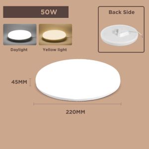 CHENBEN Led Ceiling Lights 15W/20W/30W/50W Ceiling Lamp Ultra-thin Panel Light Lighting Surface Mount For Living/Room/Home/Kitchen
