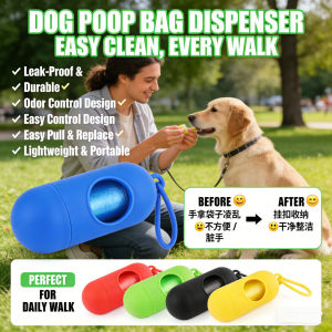 Portable Pet Poop Bags Biodegradable Dog Waste Bags Easy Dispenser Leash Clip Leak Proof Pet Cleaning Accessories