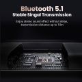 UGREEN Bluetooth 5.1 Transmitter Receiver 2 in 1 Wireless USB Bluetooth Adapter Tích hợp Micrô 3.5mm Âm thanh Bluetooth Dongle Driver Miễn phí cho TV, Âm thanh nổi tại nhà, Âm thanh nổi trên xe hơi, Tai nghe, Loa, PC Model:60300. 
