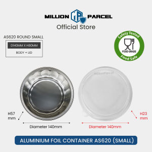 Lacys Smooth-Wall Container | Aluminum Foil | Aluminium Foil Tray | Aluminium Tray with Lid | Baking Tray | Food Tray