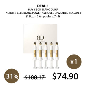 (BLANC DUBU) Nuborn Cell Blanc Power Ampoule Season 3 (1 Box = 5 Ampoules x 7ml) - COCOMO