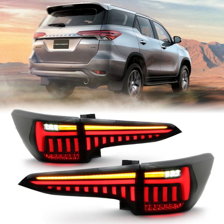 LED Tail Light Assembly for Toyota Fortuner 2016 2017 2018 2019 Smoke ...