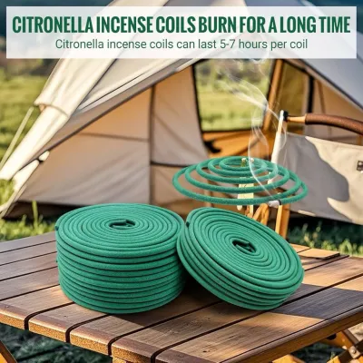Citronella Coil Incense Mosquito Repellent Odor Removal Mosquito Repellent 香茅盘香可驱蚊去除异味 Lingkaran Dupa Serai Wangi