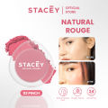 Stacey Natural Rouge Makeup Blush Powder - Infused Blush on Creamy Pigmented. 