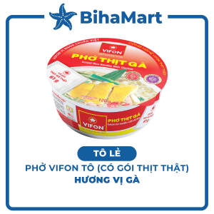 [TÔ LẺ] - VIFON - Phở Vifon tô có gói thịt thật vị Gà phở gà tô Vifon phở Vifon tô ăn liền phở tô Vifon (120g/tô)