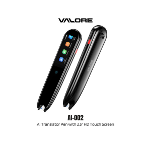 Valore AI-002 Pen 2.5" HD & AI-001 Smart Recorder 3.1" HD AI Translator with Touch Screen Built-in 8gb Memory