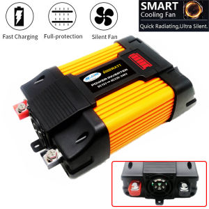 JUXING 4000W Car Power Inverter Transformer Converter DC12V To AC220V With Universal Socket Dual USB Ports For Car Home Emergency Converter