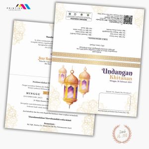 Undangan Khitan | Undangan Sabuk Tasyakuran Khitan 100pcs | Undangan Terlaris 2023 | SERI K.46