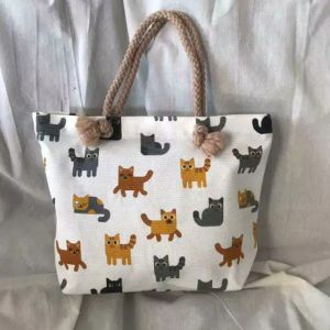 Tas Wanita Kain kanvas Tas Jinjing wanita Tali Sumbu Tas Mukena Serbaguna Tas Wanita Tas Handbag Kanvas tas wanita dewasa model terbaru 2022 tas kerja wanita tas tenteng wanita Premium Motif Floral Hitam