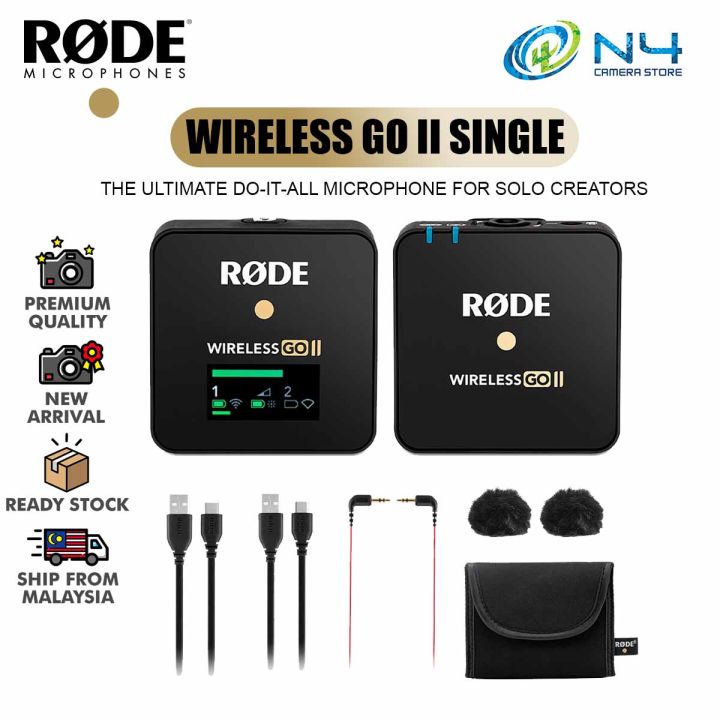 Rode Wireless GO II Single Compact Digital Wireless Microphone System ...