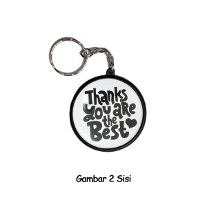 Gantungan kunci pin bulat ganci tas dan dompet key chain tas sekolah anak gantungan motor