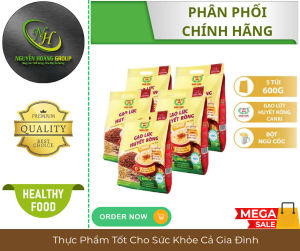 COMBO 5 GÓI - Ngũ Cốc Gạo Lứt Huyết Rồng Canxi VIỆT ĐÀI 600g