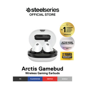 SteelSeries Arctis Gamebuds Truly Wireless Earbuds ANC 2.4GHz Wireless + Bluetooth 360° Spatial - (White) 61682