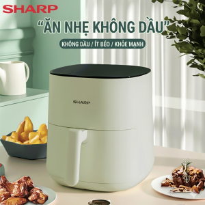 [Hỏa Tốc] Nồi chiên không dầu 5L Chính hãng SHARP  hàng siêu xịn siêu chống dính  vô địch tầm giá !!!