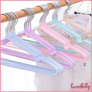 Sweet Belly อย่างดี สีพาสเทล Set 5 ชิ้น ขนาด 40.4x19.4 ซม. ไม้แขวนเสื้อหุ้มซิลิโคน Silicone Coated Cloths Hanger 5pcs&10pcs for 1set สปอตสินค้า