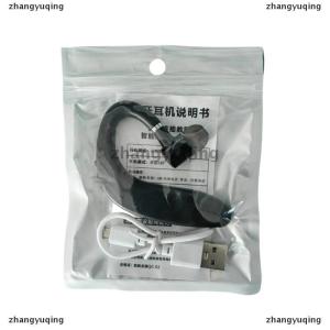 [COD] zhangyuqing หูฟังบลูทูธไร้สายแบบตะขอเกี่ยว5.0หูฟังแบบเดี่ยวสำหรับธุรกิจกีฬาหูฟังแฮนด์ฟรีพร้อมไมโครโฟนสำหรับโทรศัพท์มือถือสมาร์ทโฟน