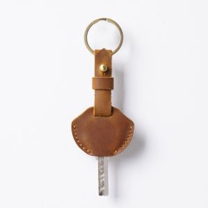 Cowhide Key Cover Car Keychain Unique Customized Creative Gift (Key Not Included)