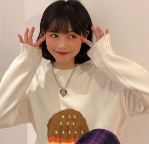 Retro Hip-Hop Love Necklace Simple Temperament Clavicle Chain Fashionable Beaded Necklace Womens Accessories