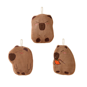 Capybara Kids Hand Towels Soft Microfiber Quick Drying Absorbent Washcloths for Kitchen and Bathroom