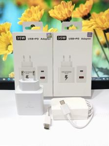 Charger SMSNG 35W 99% USB+PD Adapter Kable TYPE C TO TYPE C Support Fast Charging