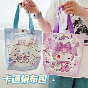 Kuromi Canvas bag school bag Sanrio canvas bag cartoon gift bag kid birthday gift