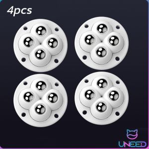 Need 4pcs Caster Wheels 360° Rotation Self Adhesive Universal Pulley for Small Furniture Storage Bins