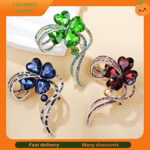 ❣️❣️❣️ Fashion Rhinestone Crystal Four Leaf Clover Brooches For Women Clothing Coat Jewelry Accessries Gifts