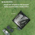 BLACKDOG Black Vinyl Automatic Tent Portable Folding 2 Doors 4 Windows 4 Person Camping Tent Auto Pop Up Fast Setup Poles Waterproof Windproof Outdoor Tent PU Or Vinyl Coated Beige Black Dog. 