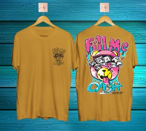 BAJU KAOS DISTRO PRIA WANITA MOTIF SAMURAI JEPANG LENGAN PENDEK WARNA KUNING