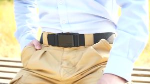 MEDYLA New Nylon Belt Metal Magnetic Buckle Adjustable Belts For Men Military Combat Elastic Belts Wear-resistant