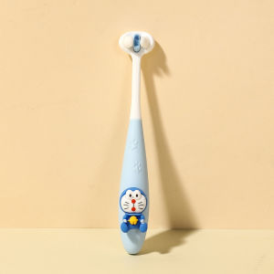 Baby toothbrush three sided soft bristles gentle gum care kids toothbrush anti choke handle toddler oral hygiene