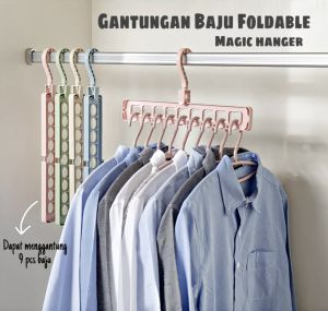 Hanger 9 in 1: Solusi Multifungsi untuk Penyimpanan Pakaian